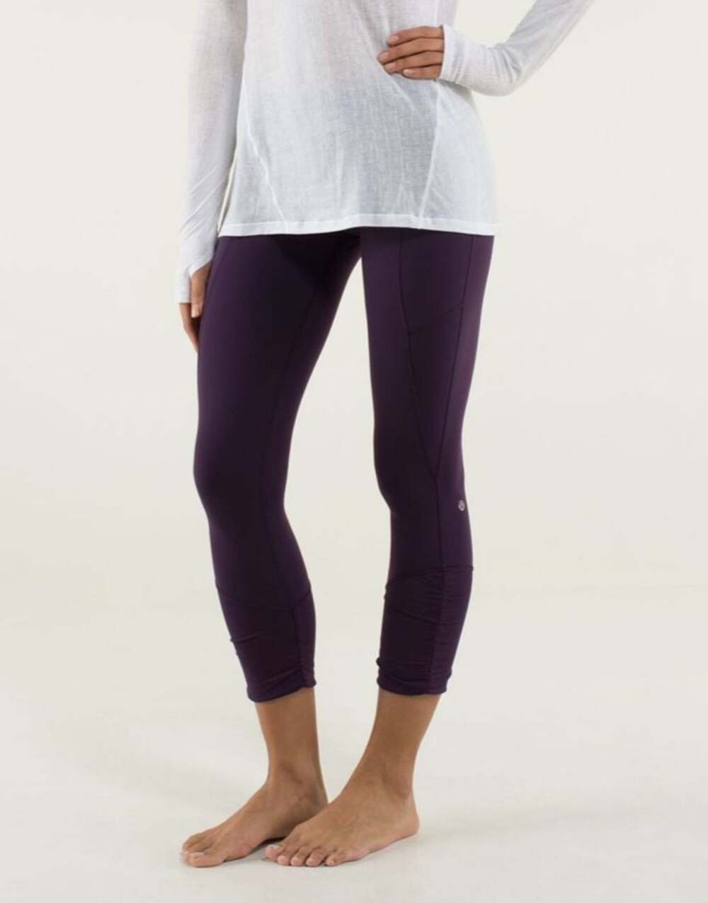 Lululemon daily Practice Crop capri Legging Luon  4 Y2K low rise